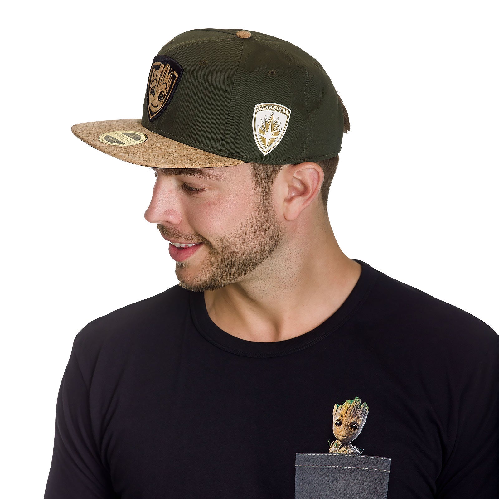 Productafbeelding Guardians of the Galaxy - Groot Snapback Cap Kurk