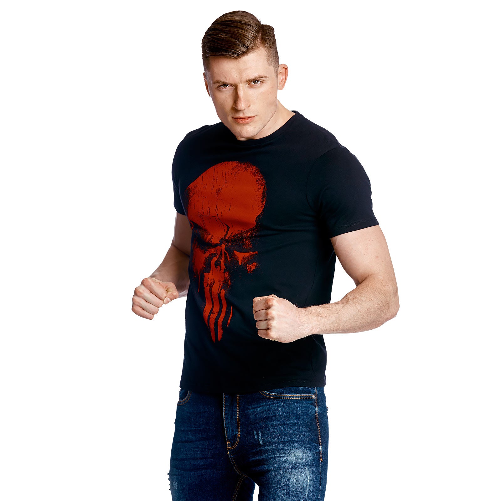 Productafbeelding Punisher vs. Daredevil T-shirt zwart