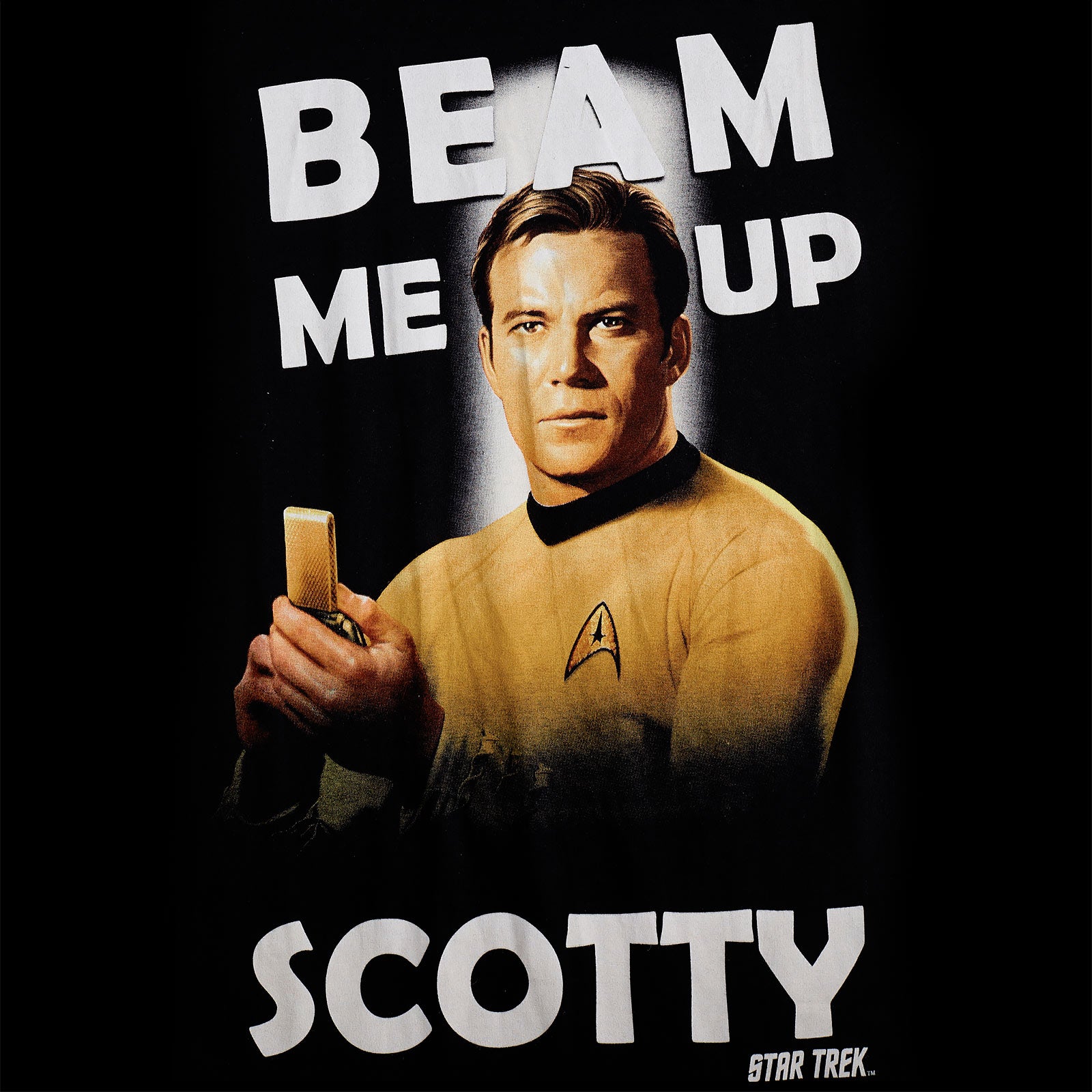 Productafbeelding Star Trek - Kirk Beam Me Up T-Shirt zwart