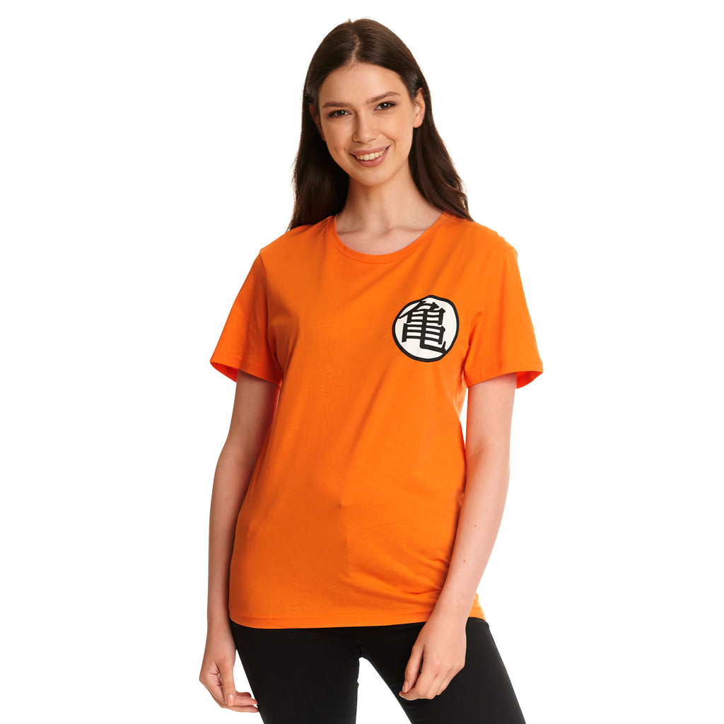 Productafbeelding Dragon Ball - Kaio Distressed T-shirt oranje