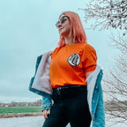 Productafbeelding Dragon Ball - Kaio Distressed T-shirt oranje