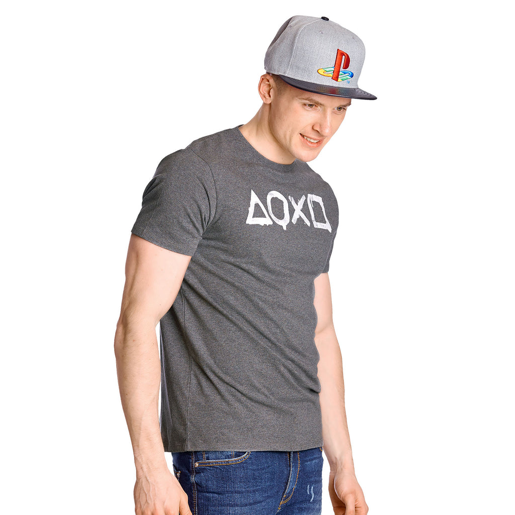 Productafbeelding PlayStation - Knoppen T-shirt grijs
