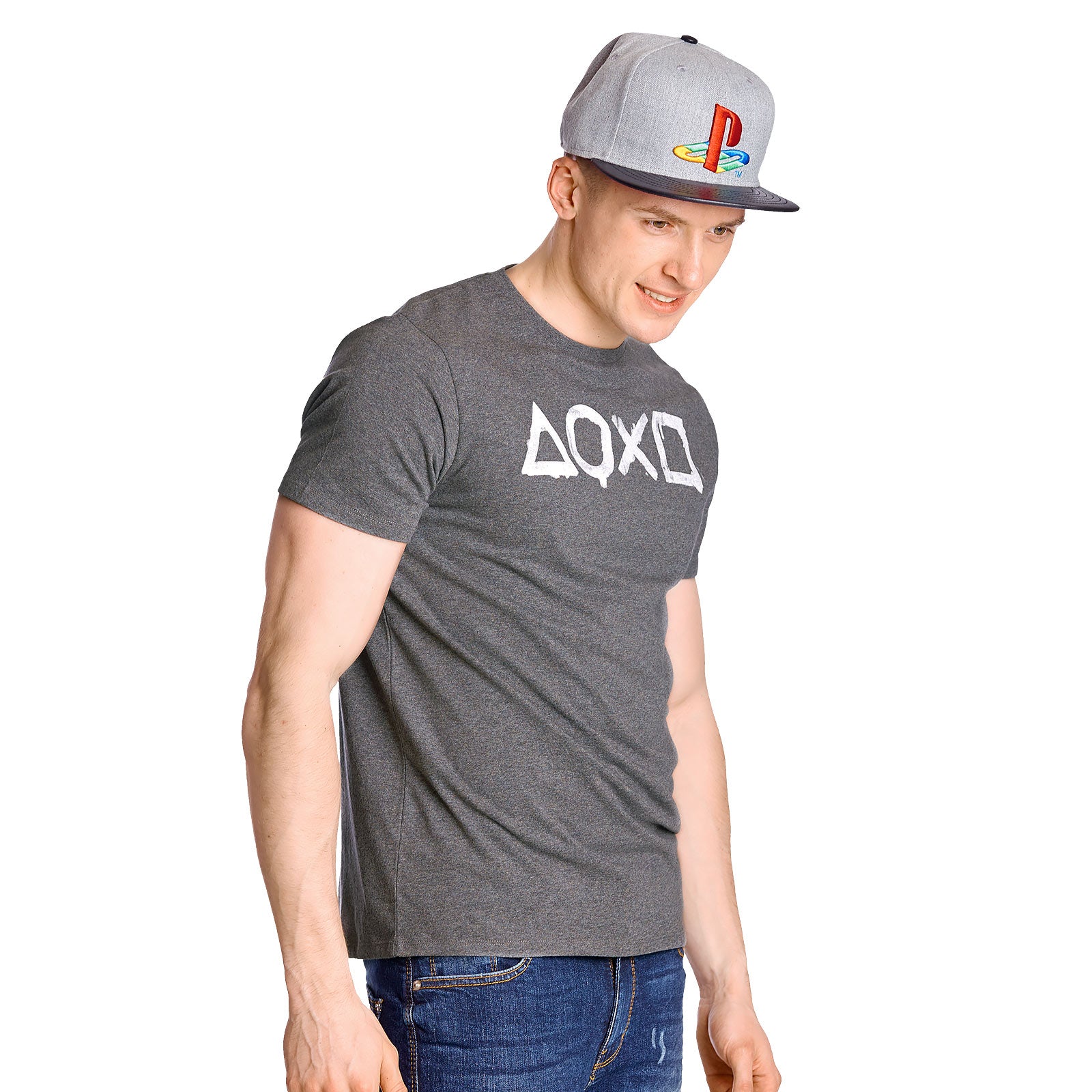 Productafbeelding PlayStation - Knoppen T-shirt grijs