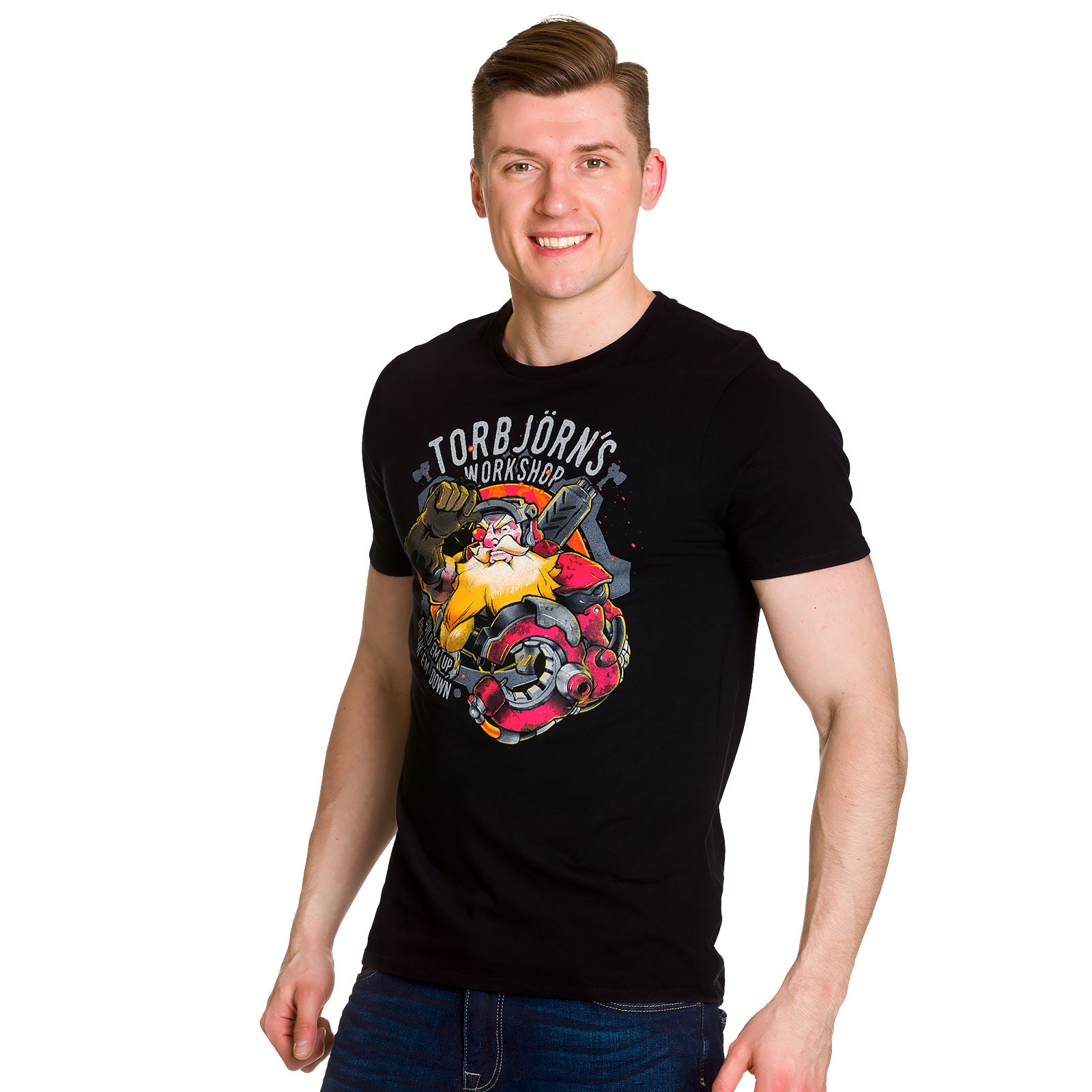 Productafbeelding Overwatch - Torbjörn's Workshop T-Shirt Zwart