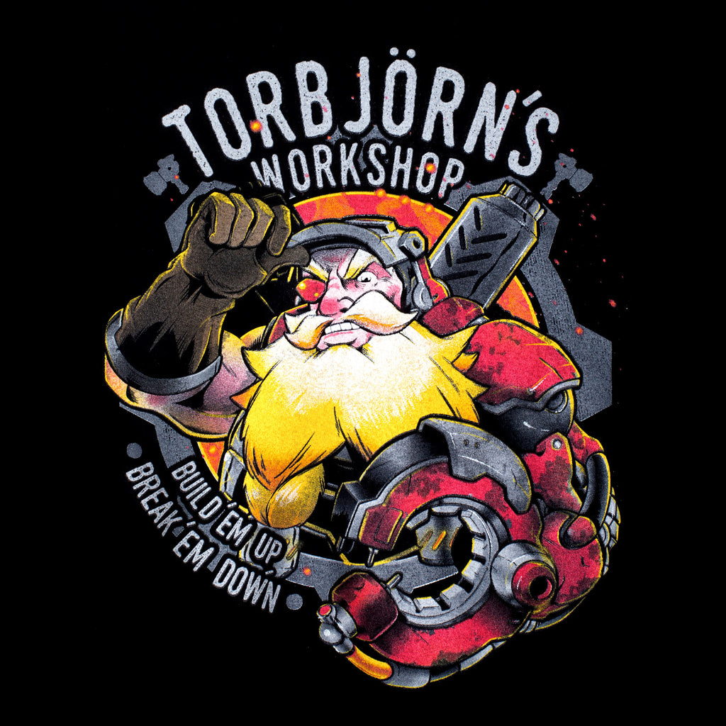 Productafbeelding Overwatch - Torbjörn's Workshop T-Shirt Zwart