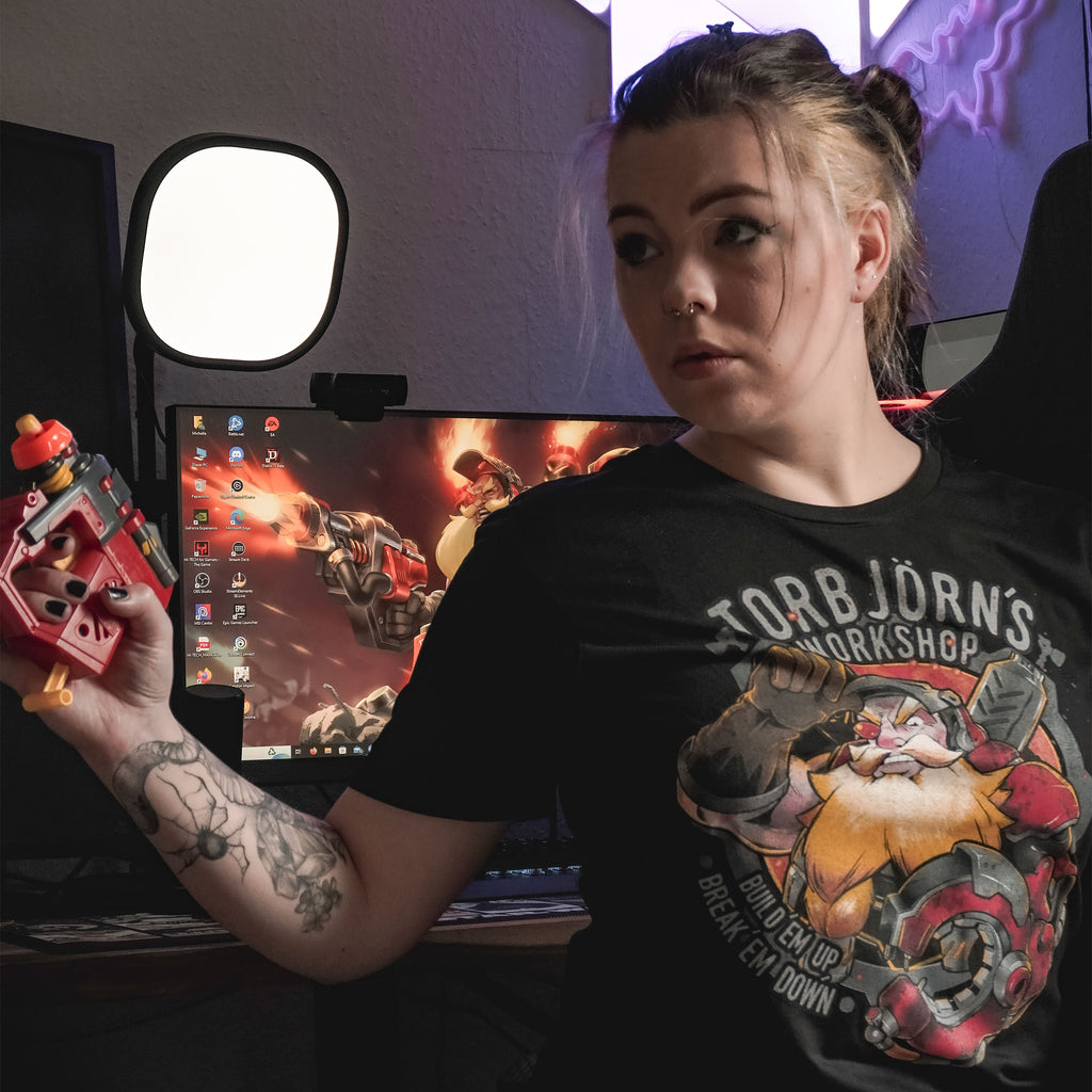 Productafbeelding Overwatch - Torbjörn's Workshop T-Shirt Zwart