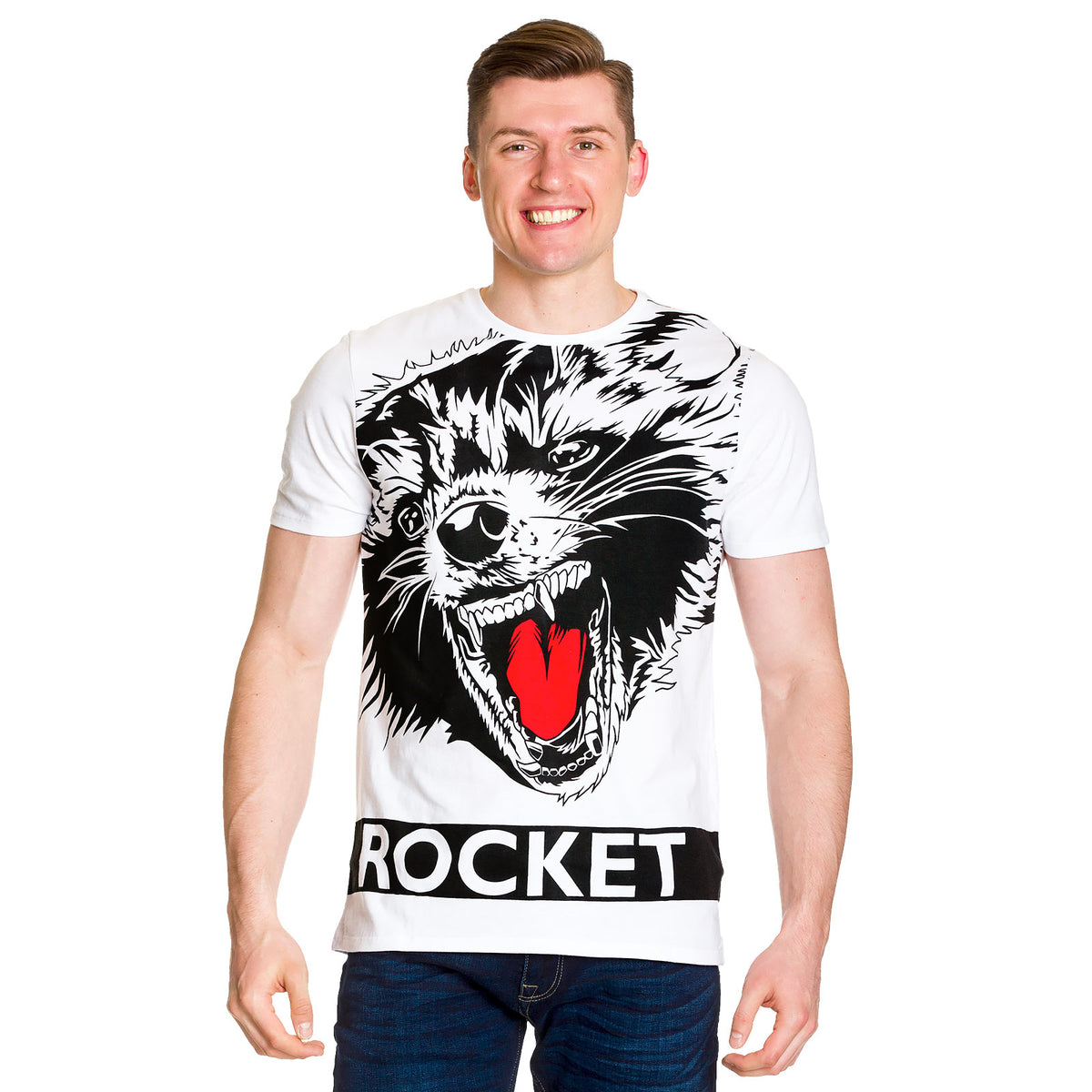 Productafbeelding Guardians of the Galaxy - Rocket Full Size T-Shirt wit