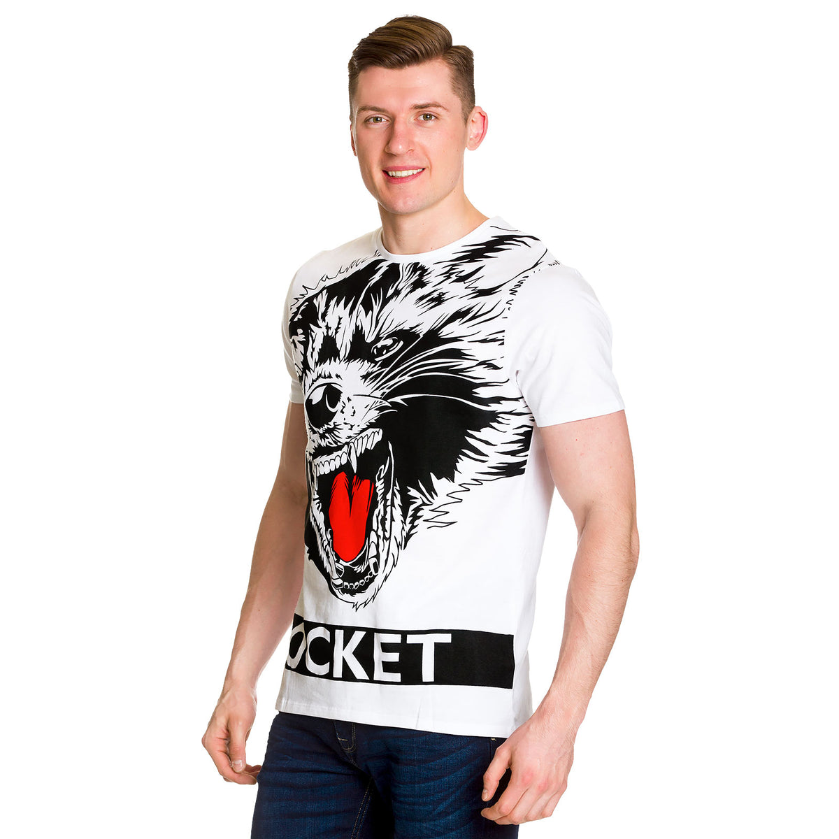 Productafbeelding Guardians of the Galaxy - Rocket Full Size T-Shirt wit