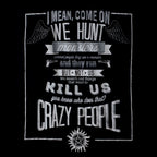 Productafbeelding Supernatural - Crazy People Meisjes Shirt zwart