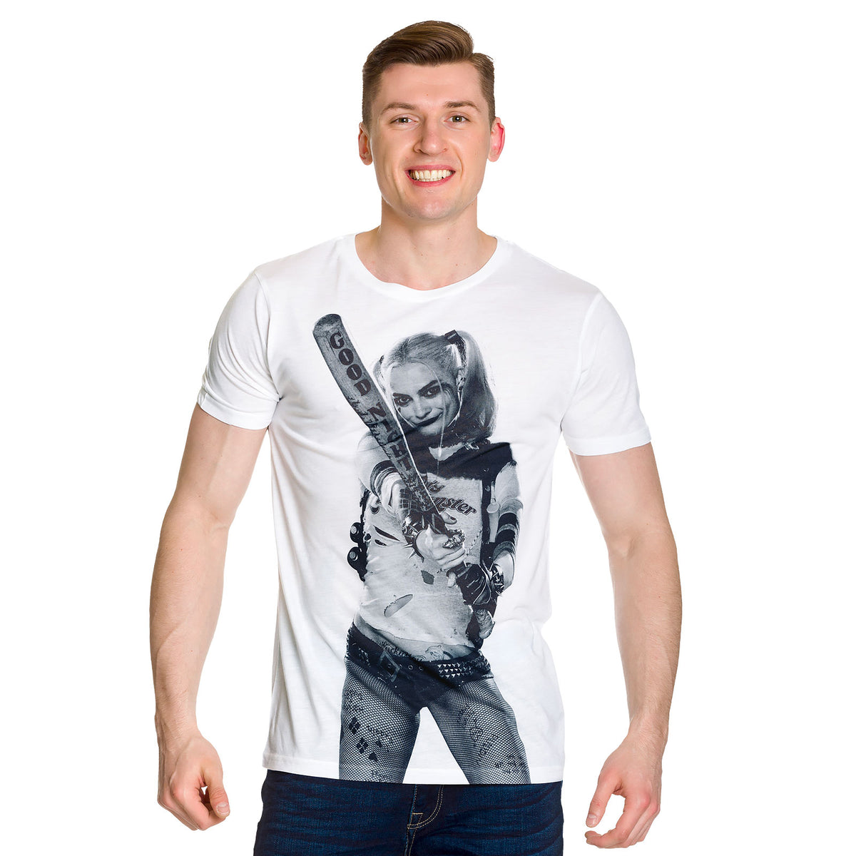 Productafbeelding Suicide Squad - Harley Quinn Volledige Maat T-Shirt wit