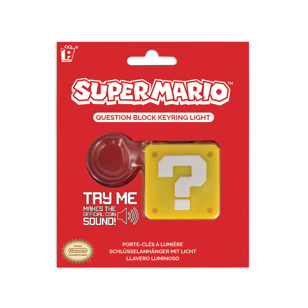 Productafbeelding Super Mario - Vraagteken Sleutelhanger met Licht en Geluid