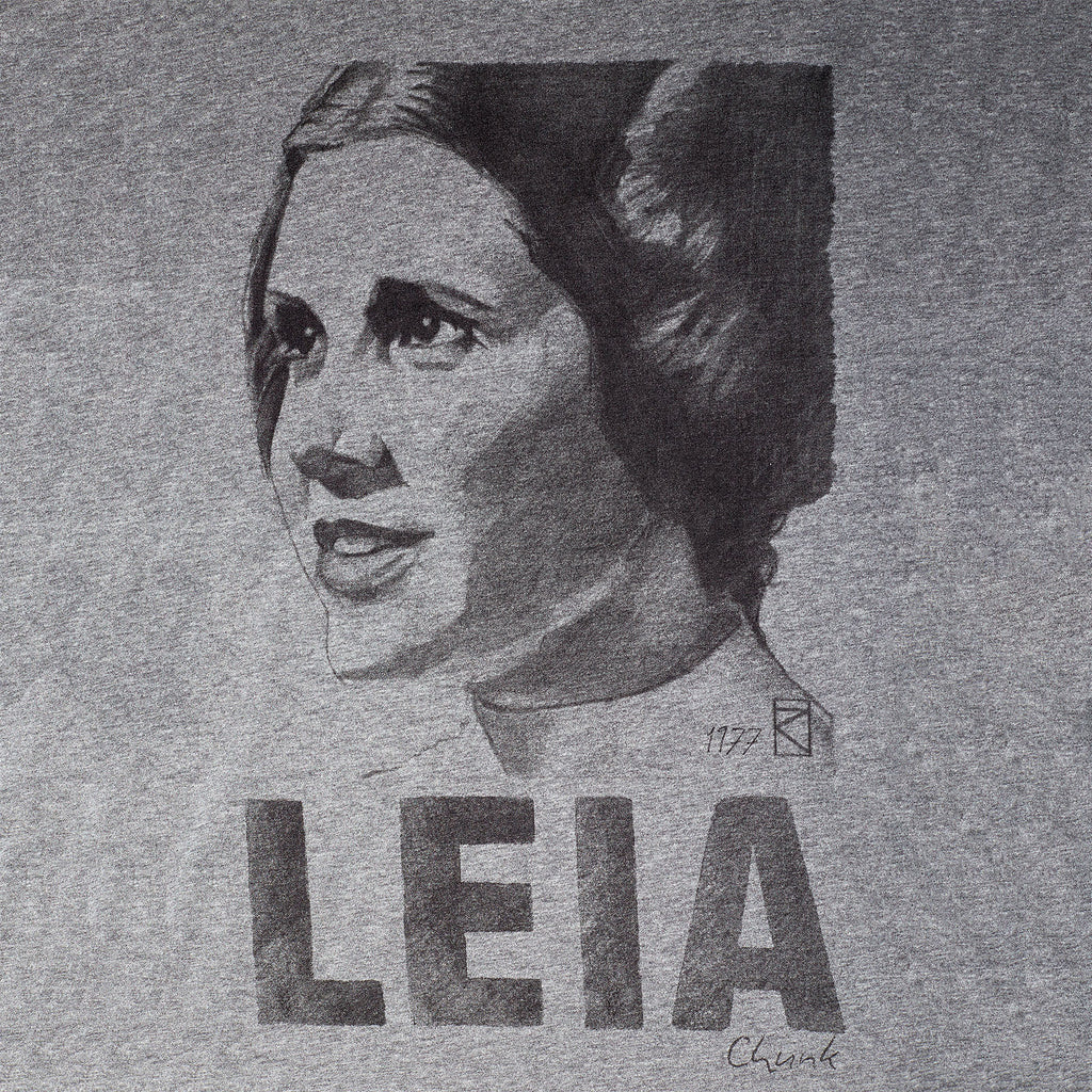 Productafbeelding Star Wars - Leia Sketch T-shirt grijs