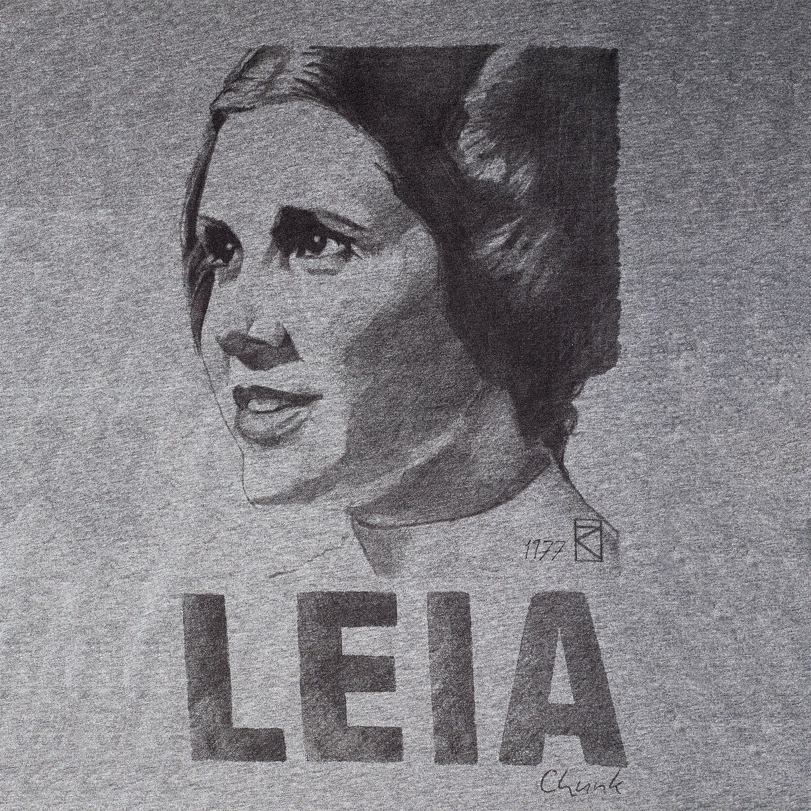 Productafbeelding Star Wars - Leia Sketch T-shirt grijs