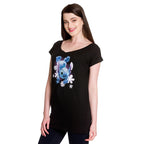 Productafbeelding Lilo & Stitch - Stitch dames losvallend T-shirt zwart