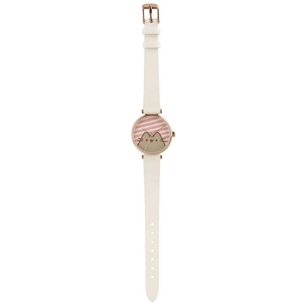 Productafbeelding Pusheen - Stripes horloge wit