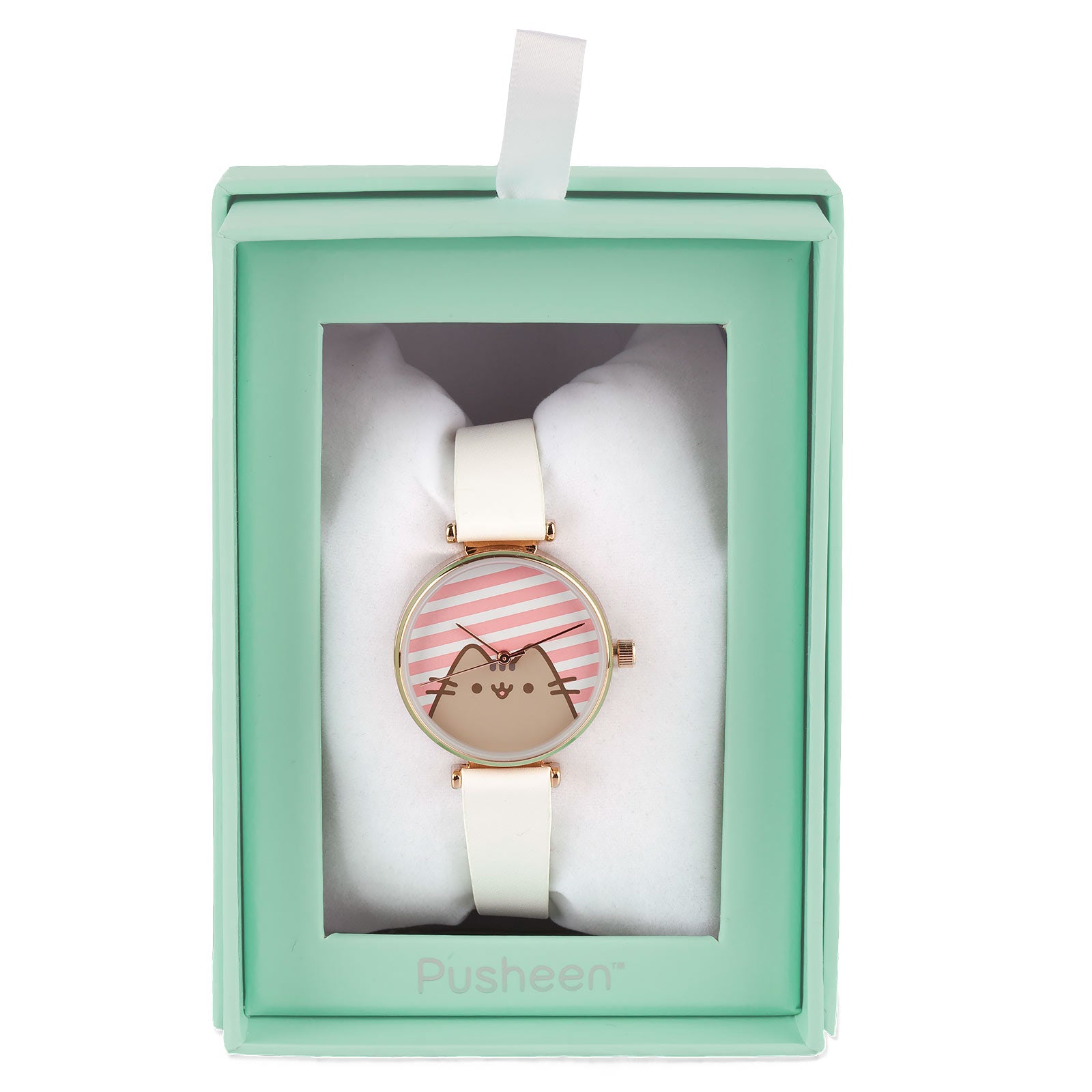 Productafbeelding Pusheen - Stripes horloge wit
