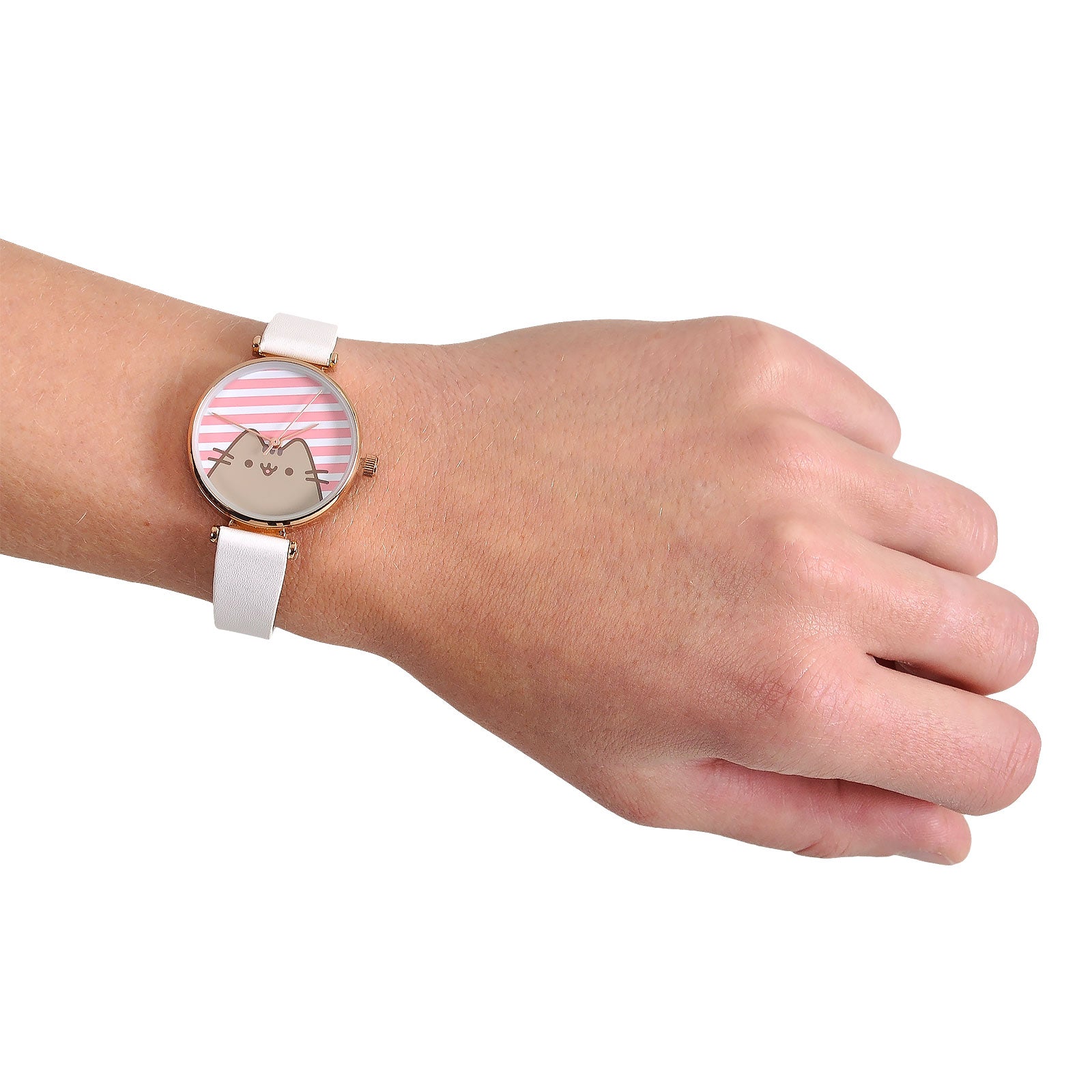 Productafbeelding Pusheen - Stripes horloge wit