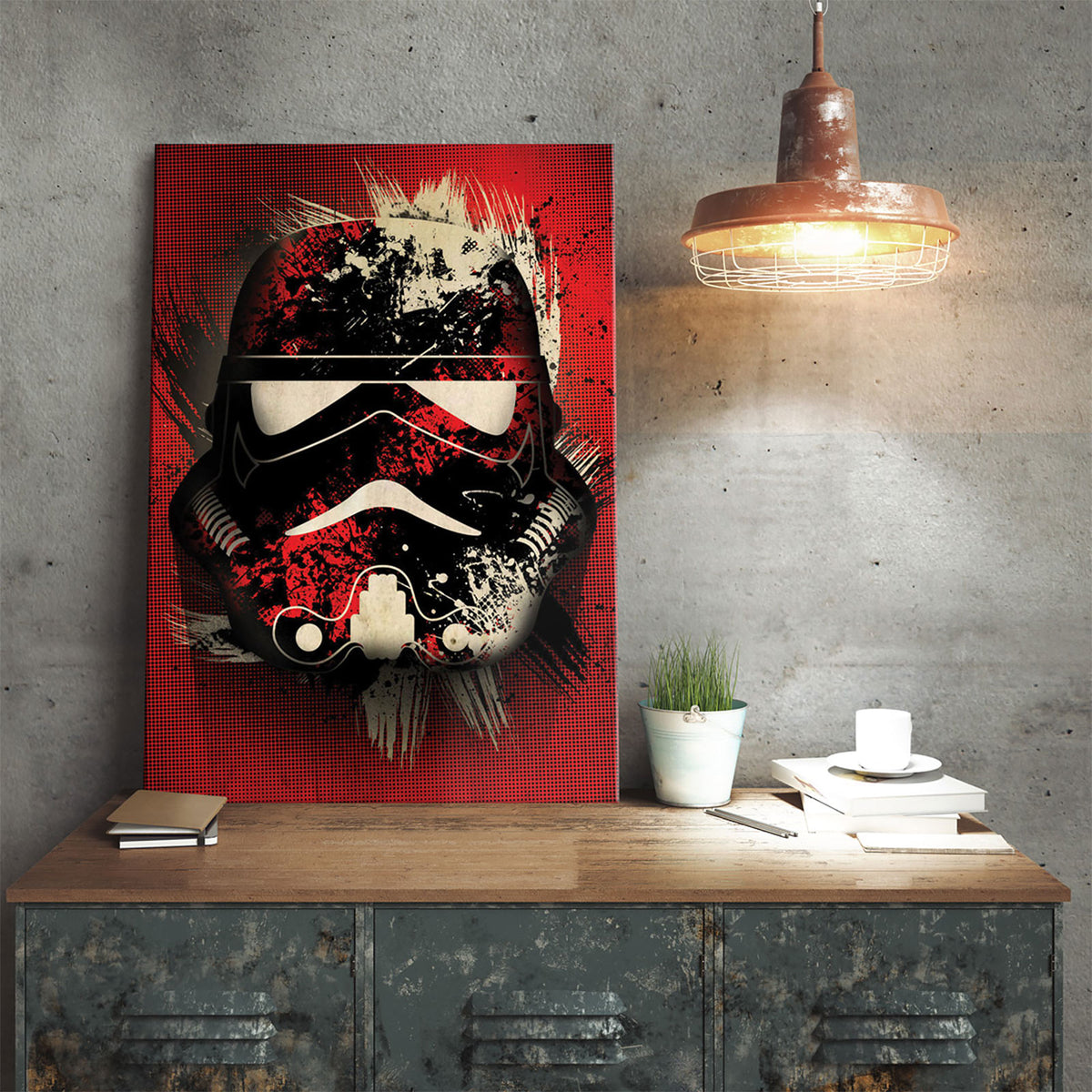 Productafbeelding Star Wars - Stormtrooper Splatter Metalen Poster