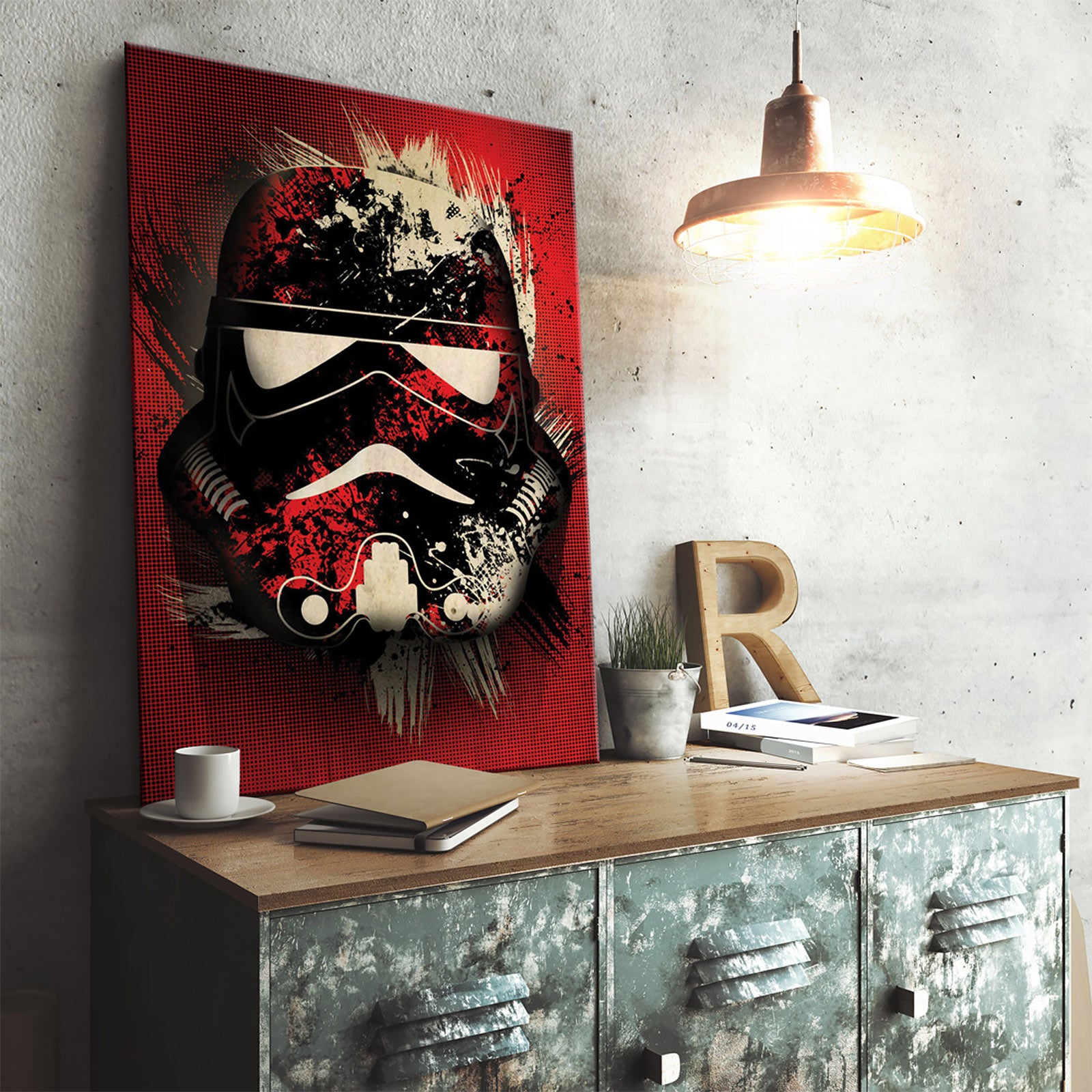 Productafbeelding Star Wars - Stormtrooper Splatter Metalen Poster