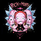 Productafbeelding Rick en Morty - Head Split T-shirt zwart
