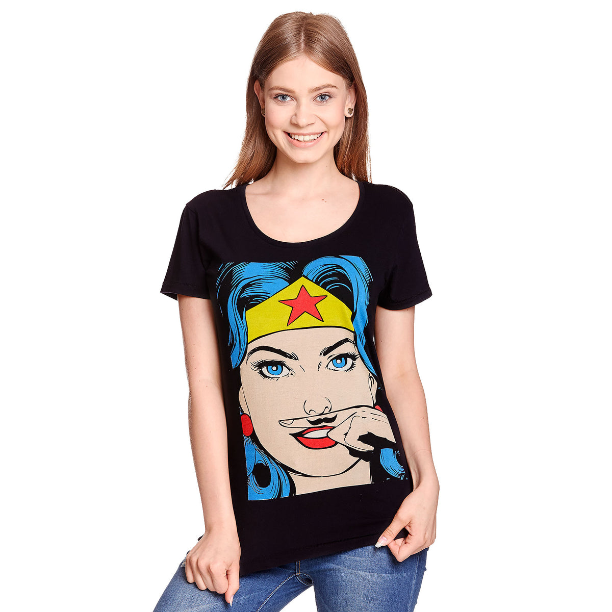 Productafbeelding Wonder Woman - Snor Dames T-shirt