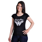 Productafbeelding Wonder Woman - Logo Dames T-shirt zwart
