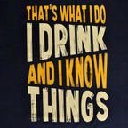 Product image Drink And Know Things - Blue T-Shirt
