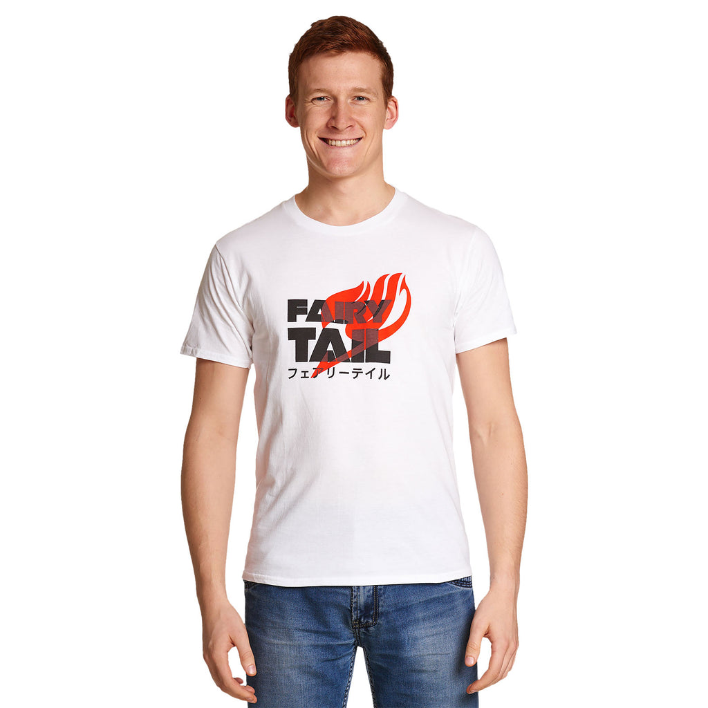 Productafbeelding Fairy Tail - Logo Katakana T-shirt wit