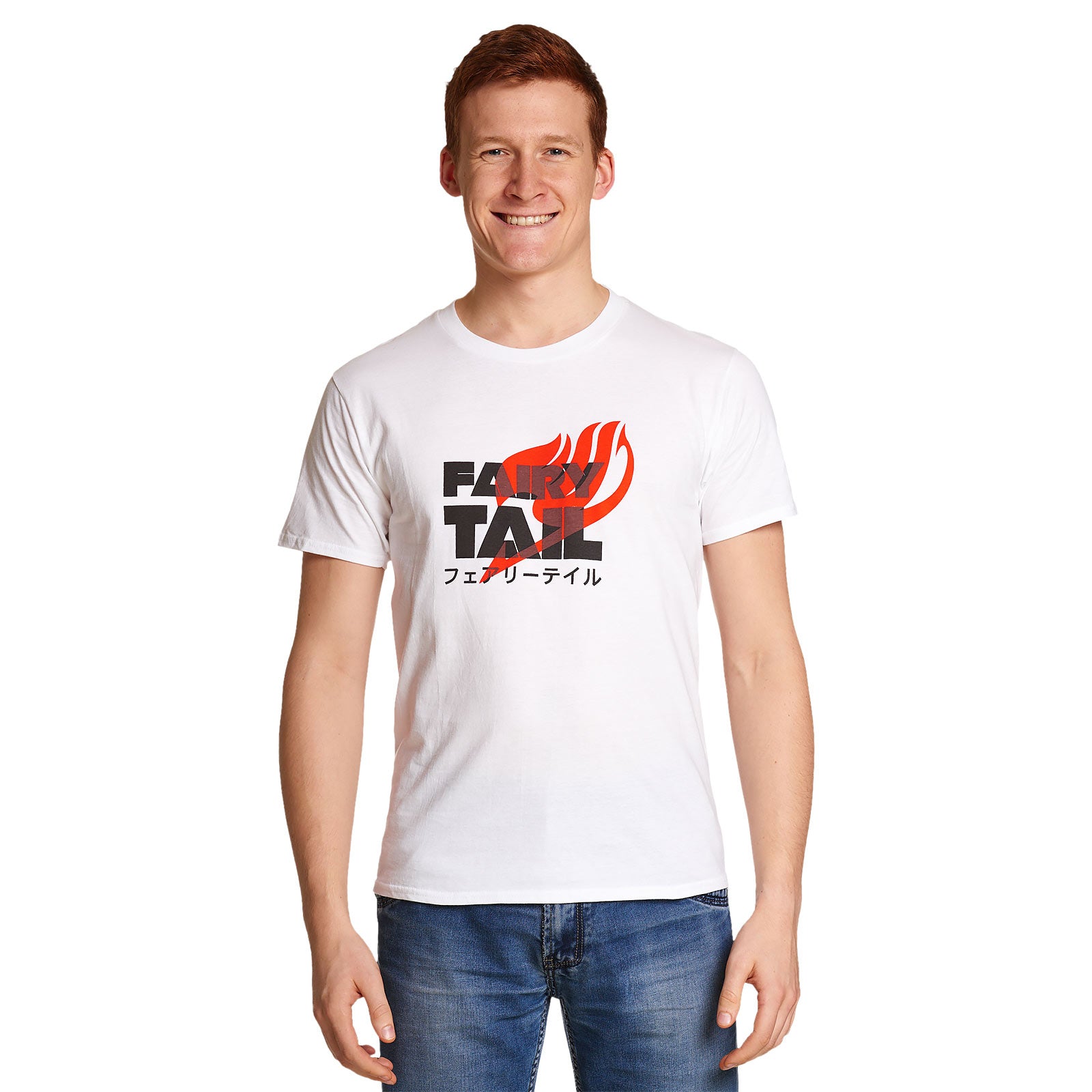 Productafbeelding Fairy Tail - Logo Katakana T-shirt wit