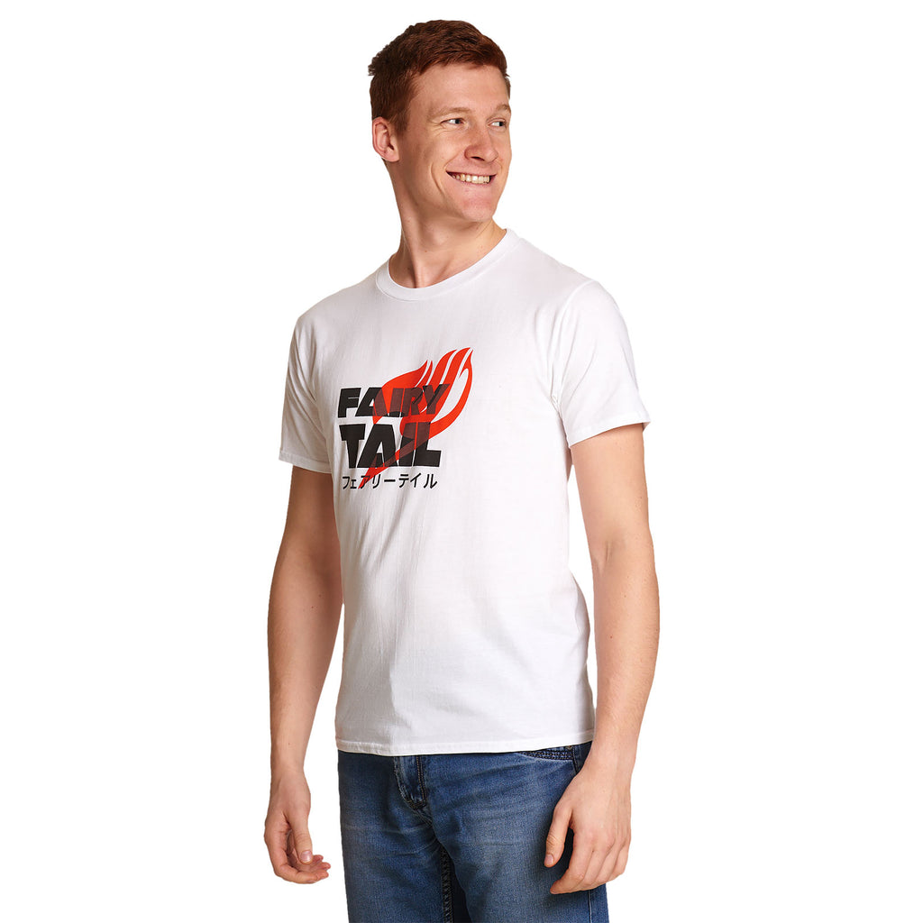 Productafbeelding Fairy Tail - Logo Katakana T-shirt wit