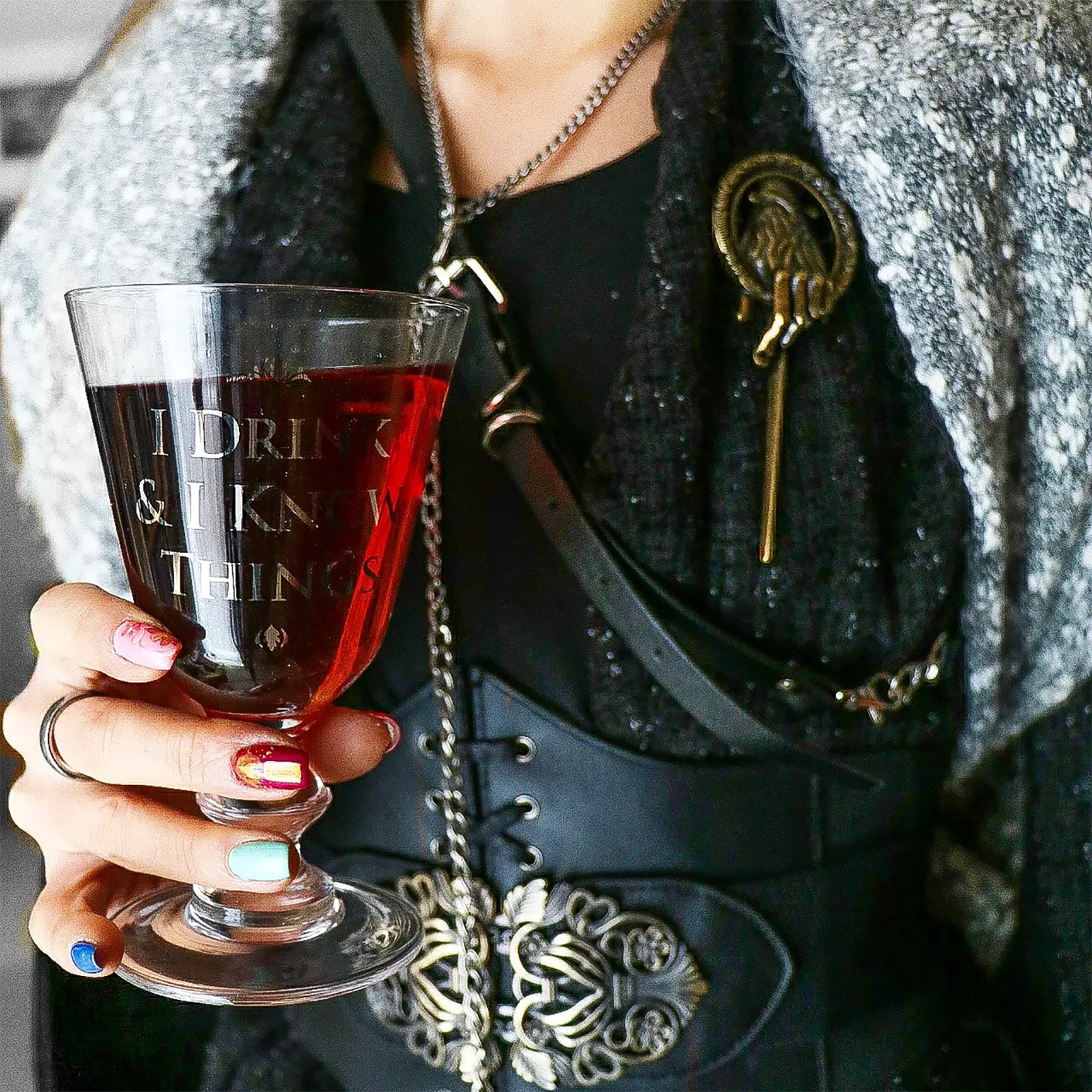 Productafbeelding Game of Thrones - Drink en Weet Wijnglas