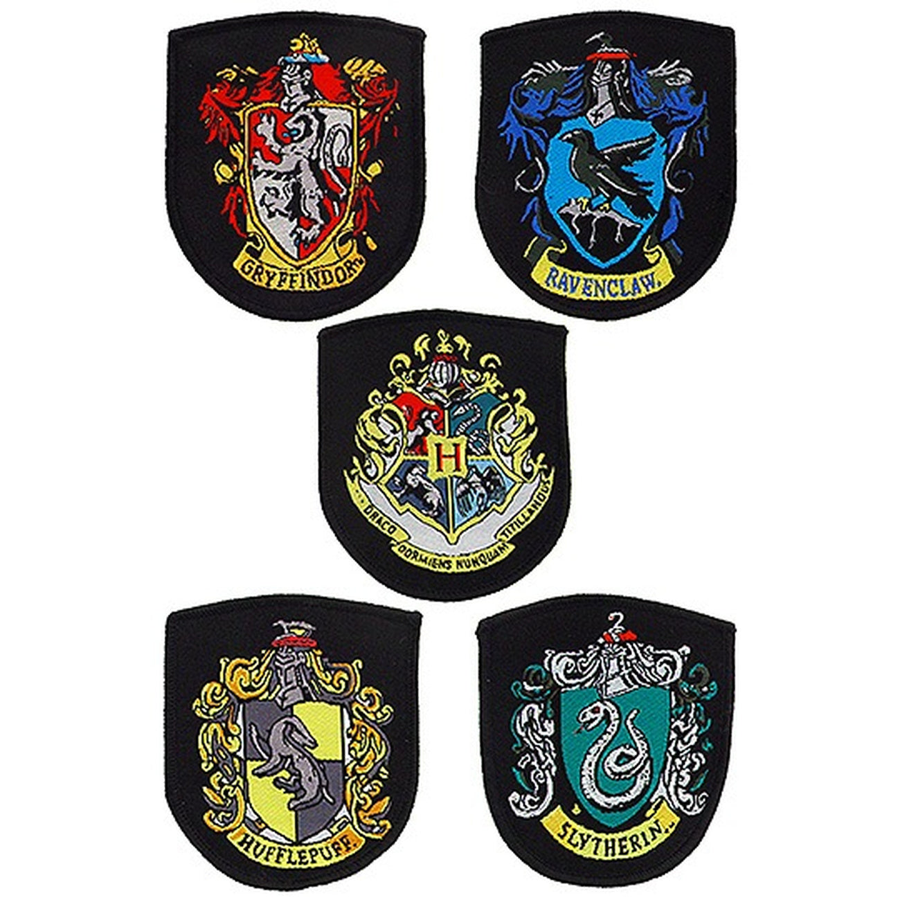 Productafbeelding Harry Potter - Huizen Wapenschilden Patches 5-delige set