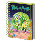 Productafbeelding Rick and Morty - Portal Notitieboek A5 neon
