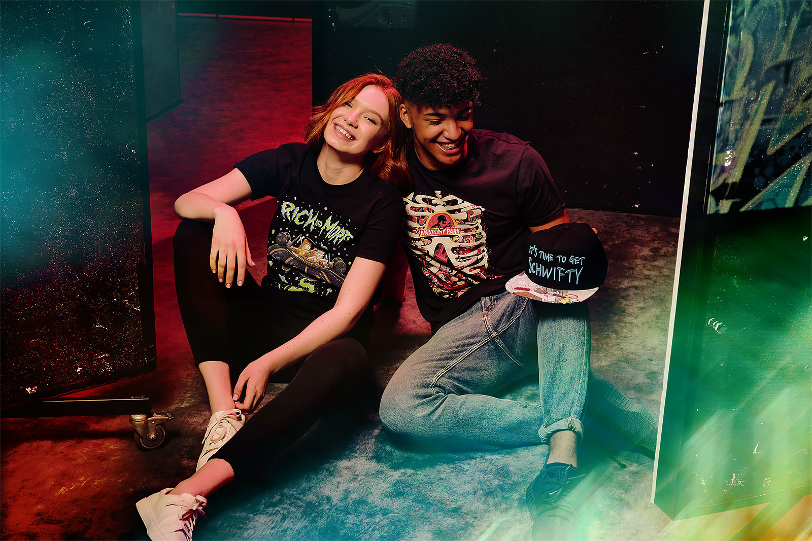 Productafbeelding Rick en Morty - Space Cruiser T-shirt zwart