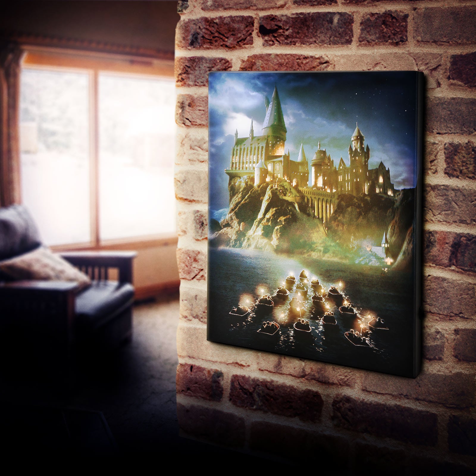 Productafbeelding Harry Potter - Zweinstein Wanddecoratie met Licht