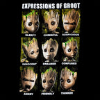 Product image Guardians of the Galaxy - Groot Expressions Tank Top black