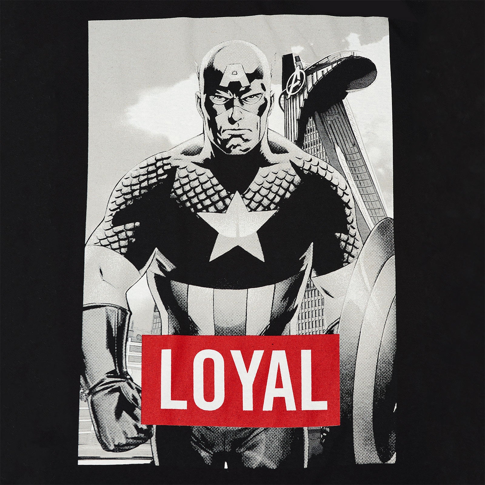 Productafbeelding Avengers - Captain America Loyal T-shirt zwart