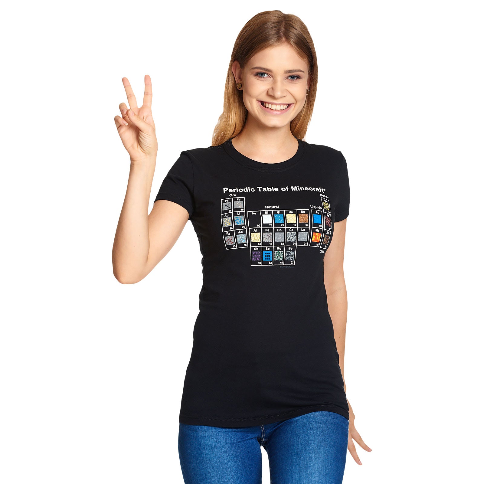Productafbeelding Minecraft - Periodiek Systeem T-shirt Dames