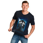 Productafbeelding Doctor Who - Tardis Space T-Shirt blauw