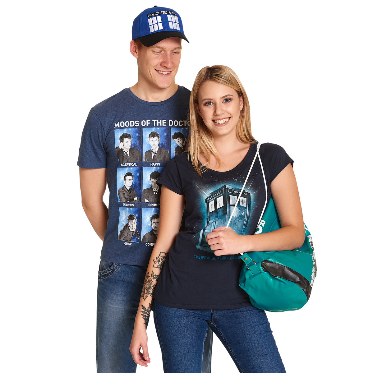 Productafbeelding Doctor Who - Tardis Space Dames T-shirt Blauw