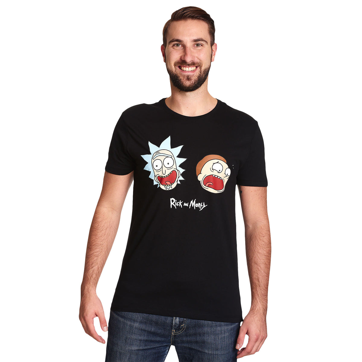 Productafbeelding Rick en Morty - Crazy Faces Glow in the Dark T-Shirt