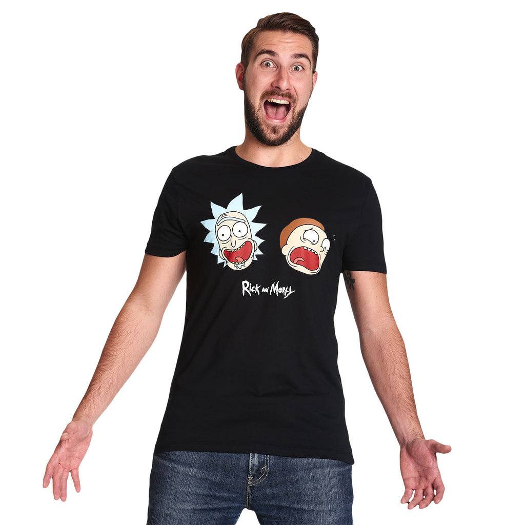 Productafbeelding Rick en Morty - Crazy Faces Glow in the Dark T-Shirt