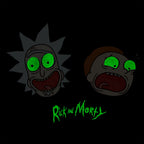 Productafbeelding Rick en Morty - Crazy Faces Glow in the Dark T-Shirt