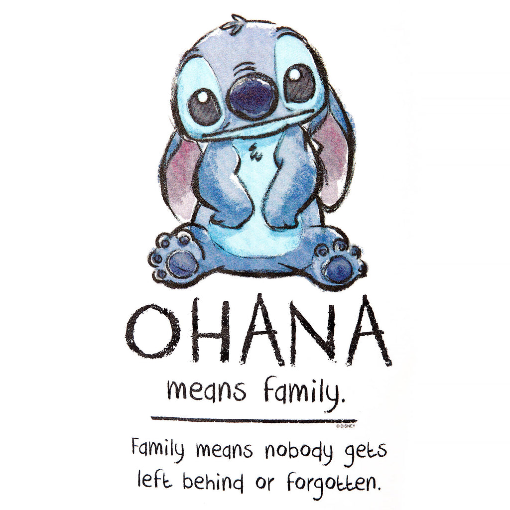 Productafbeelding Lilo & Stitch - Ohana Means Family Dames T-Shirt Wit