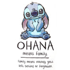 Productafbeelding Lilo & Stitch - Ohana Means Family Dames T-Shirt Wit