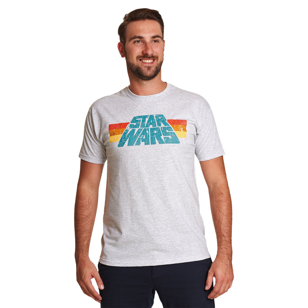 Productafbeelding Star Wars - Vintage 77 Logo T-Shirt Grijs