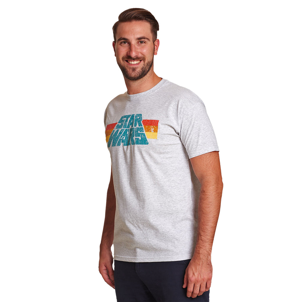 Productafbeelding Star Wars - Vintage 77 Logo T-Shirt Grijs