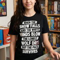 Productafbeelding Het 'The Pack Survives' T-shirt zwart