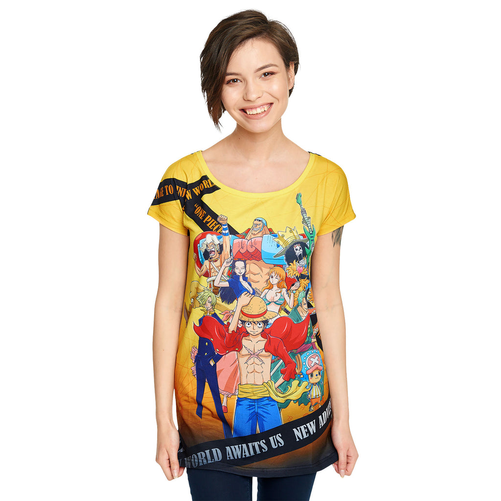 Productafbeelding One Piece - Crew New World Dames Losse Pasvorm T-shirt