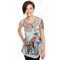Productafbeelding One Piece - East Blue Map Tanktop Losse Pasvorm
